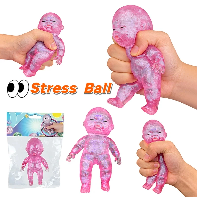 Vivid Sugar Baby Squeeze Toy Squishy Baby Slow Stress Ball Rebound Decompression Toy For  Kid Relieve Stress Home Decor