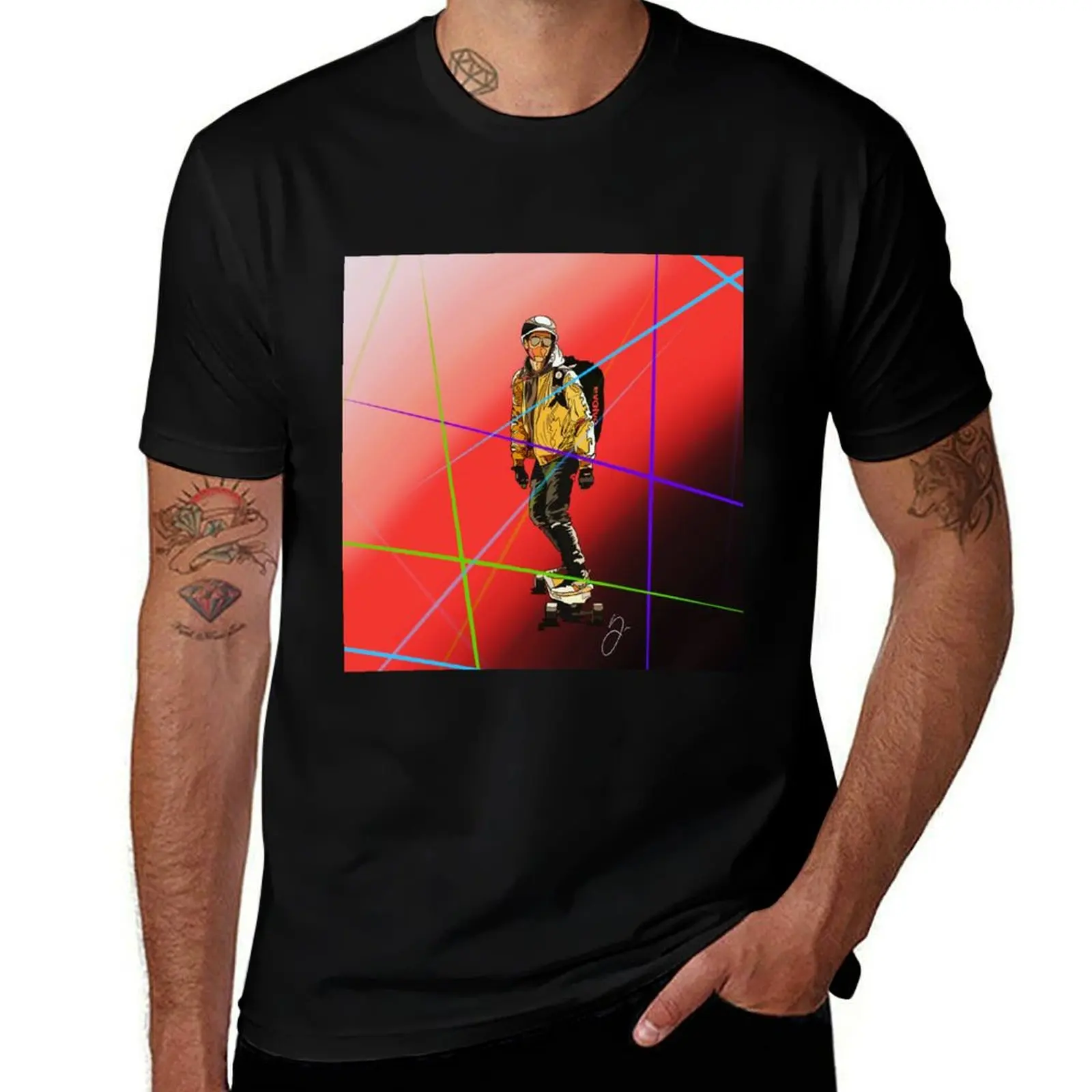 

Evolve to skate T-Shirt Casual Fashion Short Sleeve Cotton T-Shirt