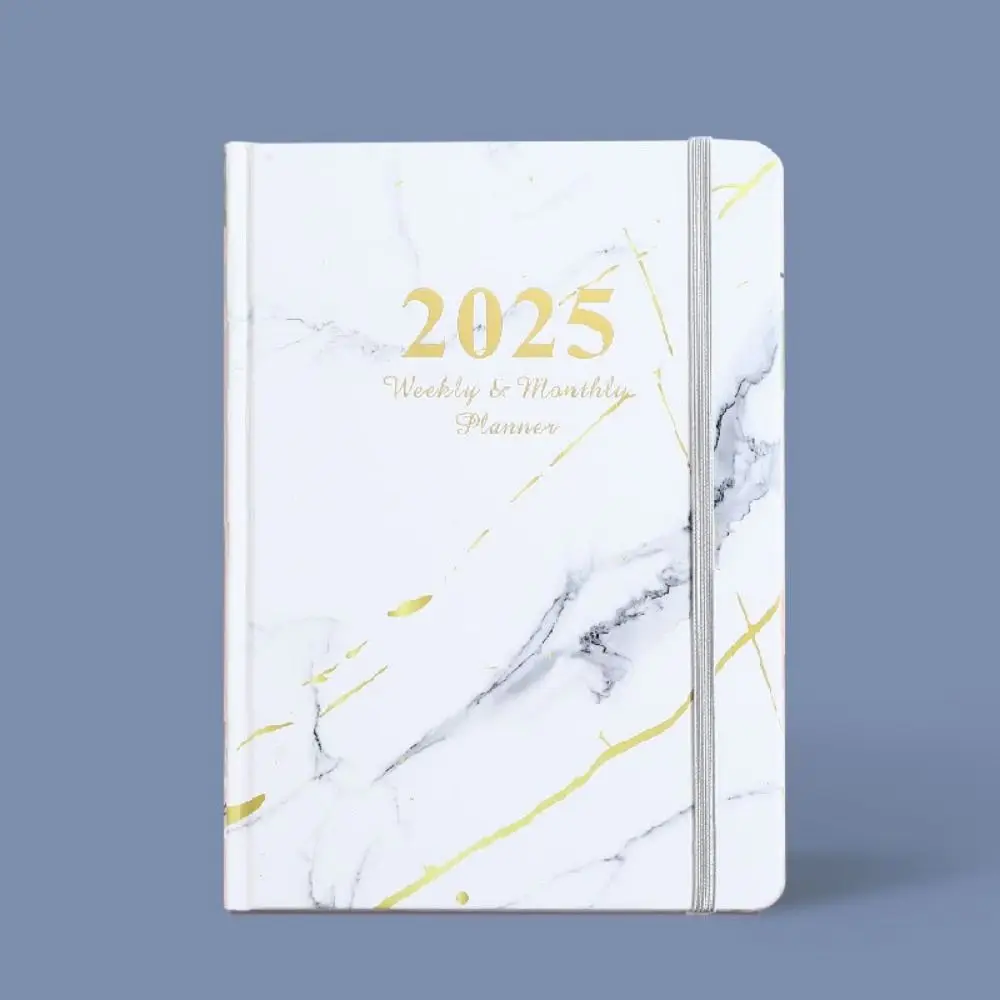 دفاتر ملاحظات مخططة A5 2025 مكونة من 160 صفحة من الورق المقوى دفتر ملاحظات باللغة الإنجليزية ورق سميك جدول كتاب بيانات متعدد الوظائف #4