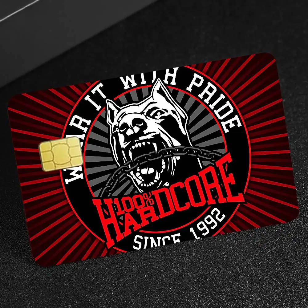 Bone Gabber 100 Hardcore Dog Matte Film Cover Skin Sticker For Credit Card Bank Debit Bus Card