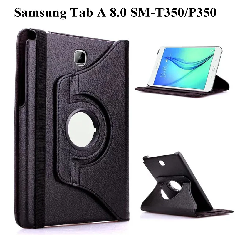 

360 Rotating Stand PU Leather Case For Samsung Galaxy Tab A 8.0 inch T350 T351 T355 P350 SM-T350 SM-P350 Tablet Case