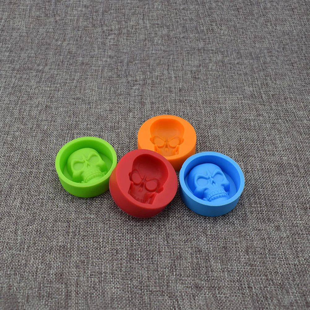 

Skull Shape Silicone Mold Non-Stick Flexible Baking Tool for Chocolates Candies Cakes Gummies Ice Pudding Mousse Butter DIY