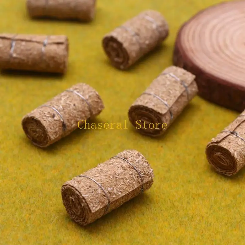 E7CE Farm Theme Miniature Rice Grass Bundle 4pcs For Creative Play Doll House Accessories Crafting Project Display Supply