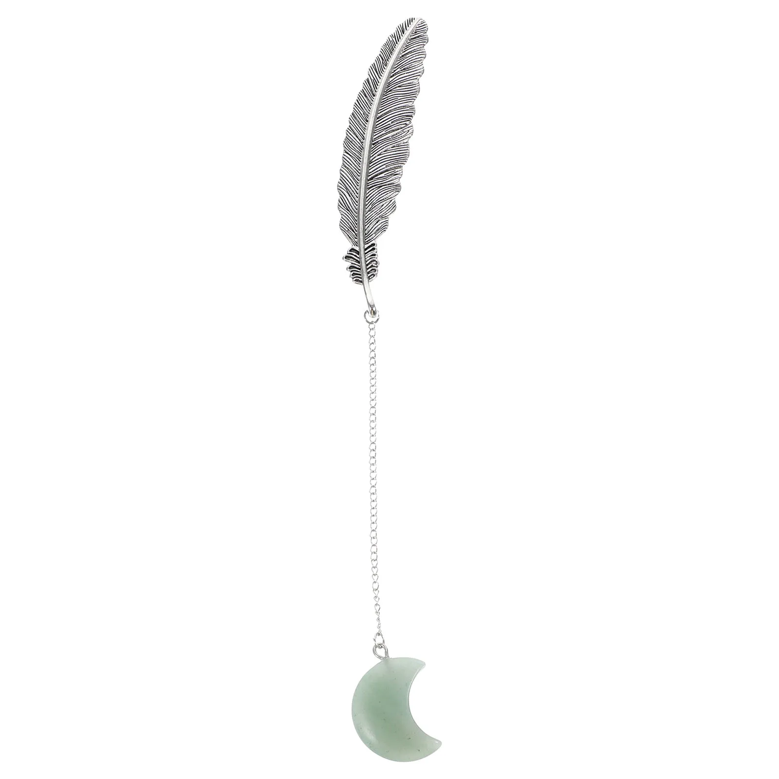 

Decoration Crystal Pendant Bookmark with Decorative Metal Delicate Vintage Reading List Unique