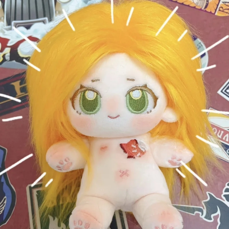 

Game Identity V Cute Monster Yellow Hair Girl 20cm Plush Dolls Toy Nude Doll Plushie Cosplay 5985 Kids Gift