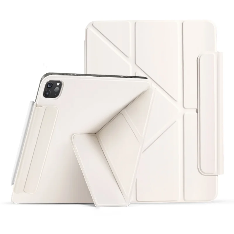 Case for iPad 10/11th! Magnetic Closure Double-Sided Folio, Y-Fold Multi-Angle, Auto Wake/Sleep Smart Cover