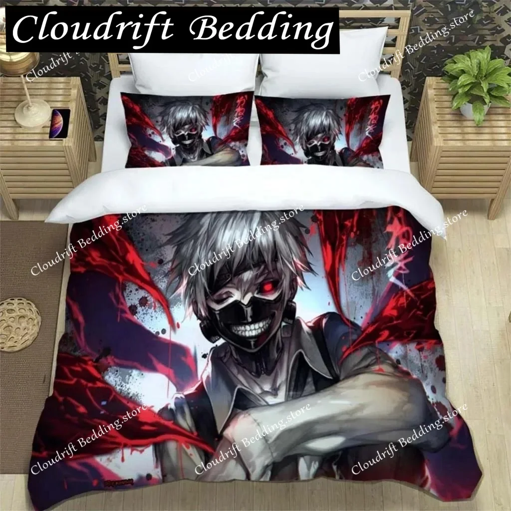 

3D Print Japanese Anime Digital Printing Polyester Bedding Set For Boys And Girls Youth Fashion Bedding Set