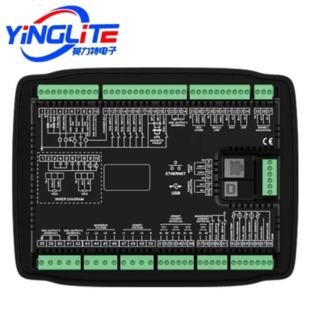 Original HGM9530 SmartGen HGM9530N Automatic Parallel System Generator Controller Redundant Parallel Genset Control Panel