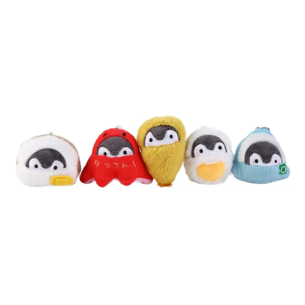 Key Ring Toast Boiled Egg Birthday Gifts Penguin Plush Keychain Penguin Plush keyring Breakfast Series Keyring Bag Pendant