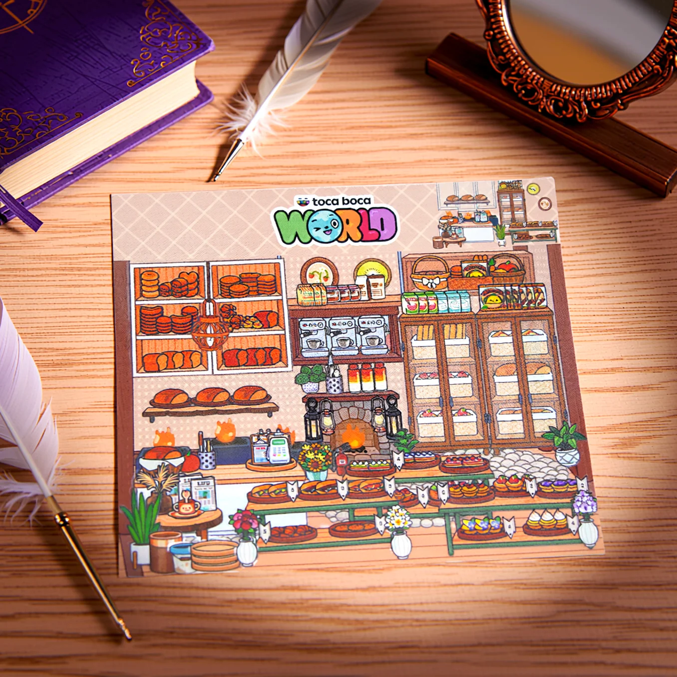 Toka Bakery Landscape Convenience Store Theme Notebook Ledger Stickers Cartoon Characters Supermarket Item Decoration Stickers D
