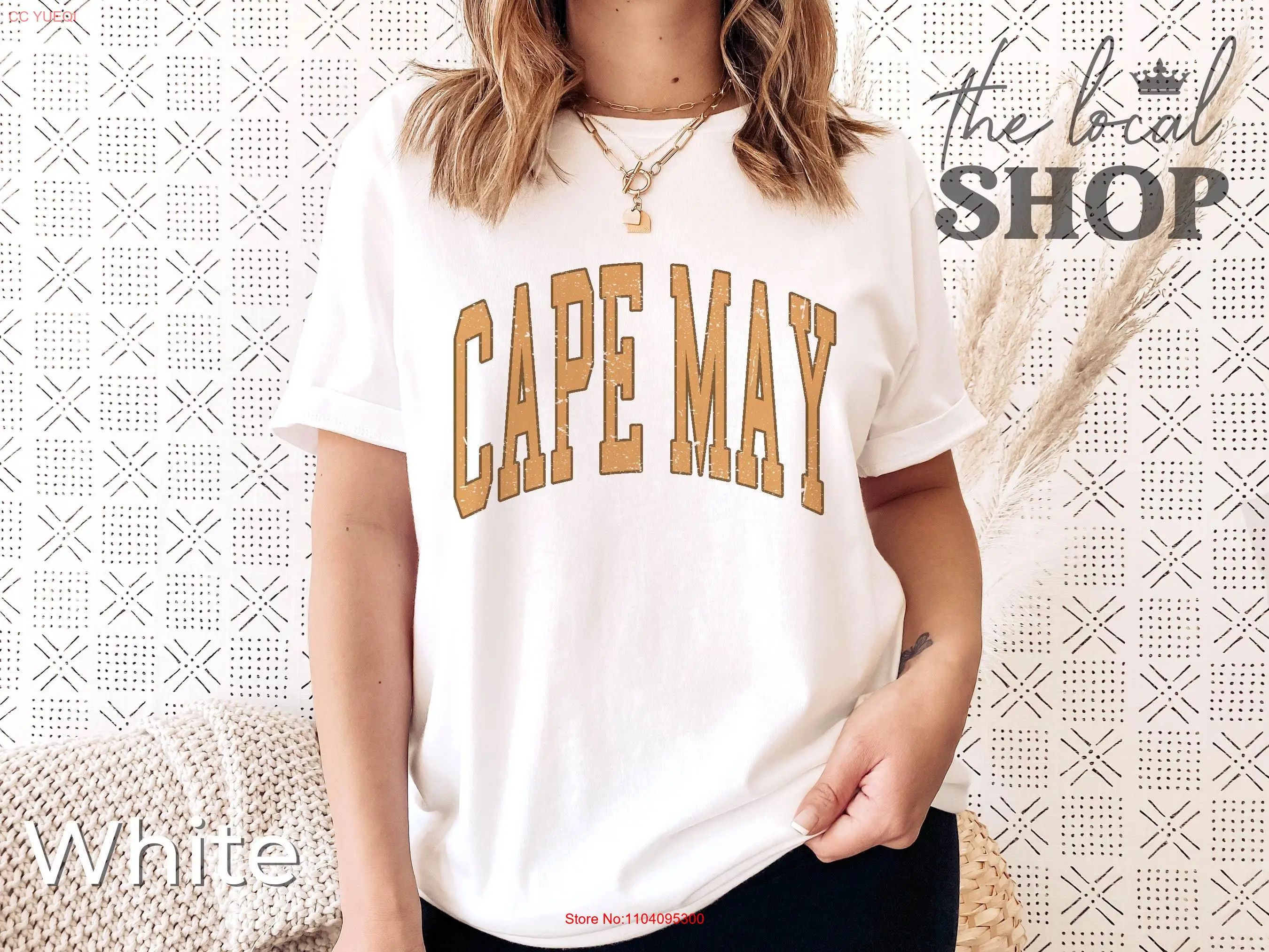 Vintage Cape May T Shirt Fit Retro New Jersey USA Bachelorette s long or short sleeves