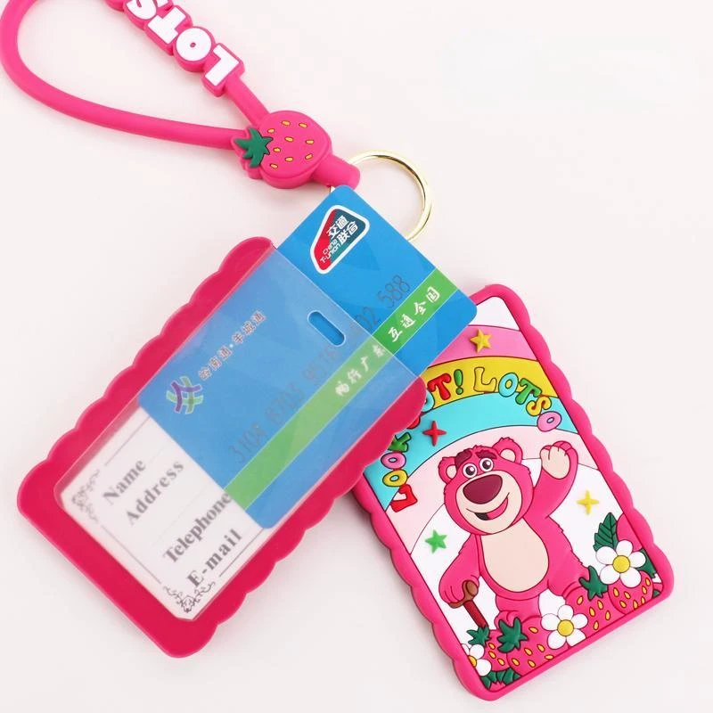 Disney Lotso Alien New Creative Cartoon Cute Men\'s and Women\'s Fashion Multi-Function Access Control Bus Subway Card ID Case