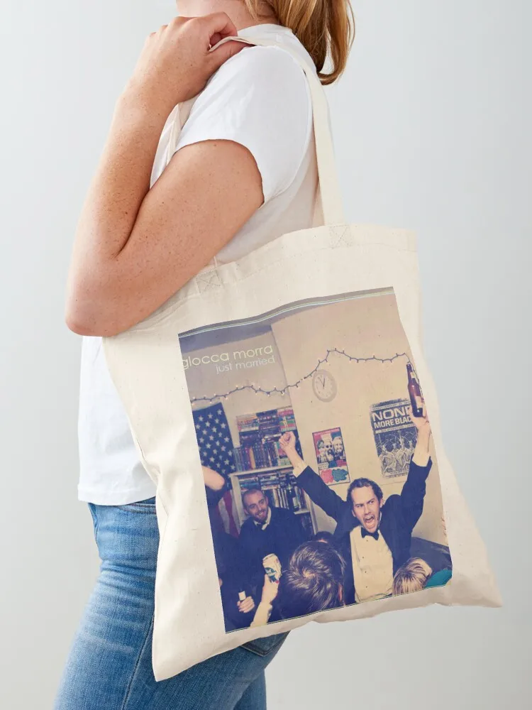 

glocca morra - just married Tote Bag canvas shopping bag custom bags shopper bag women canvas tote screen