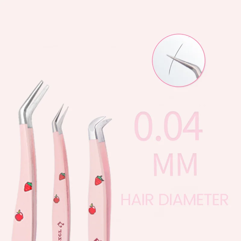 مجموعة ملاقط رموش اصطناعية ، وصلات رموش مزيفة ، حجم حذاء مشبك ، رسم دقيق لطلاء الأظافر والحاجب ، ملقط ، أدوات مكياج ، 6 *