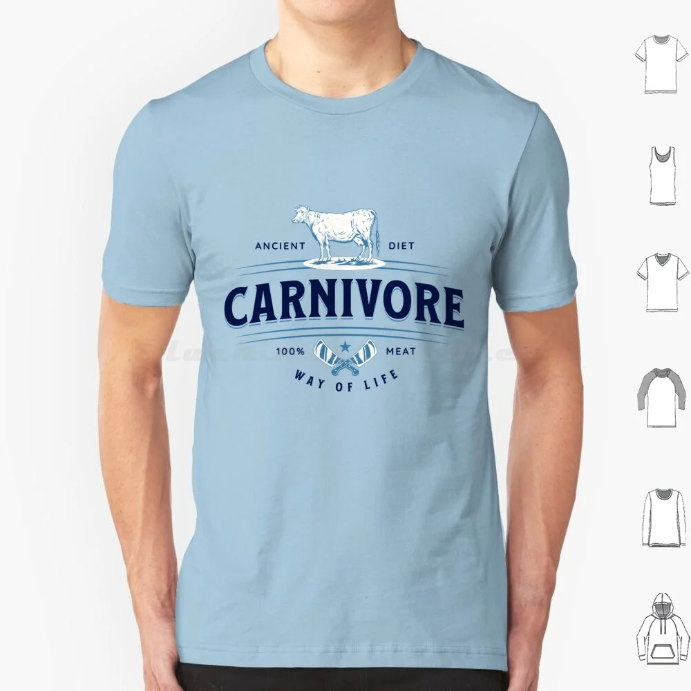 Carnivore Ancient Diet Cow T Shirt Cotton Men Women DIY Print Carnivore Diet Cow Omad Proper Human Diet Meat Beef Pork Chicken