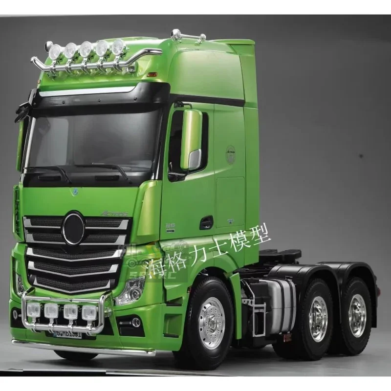 Hercules 1/14 Series SPXRC new three-axle for 3363 Mercedes Benz high top tractor open door RC trailer mud truck diy toy car