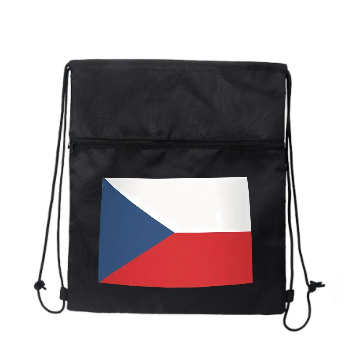 

Рюкзак на шнурке с графическим флагом Чешской Республики, объемный рюкзак на шнурке, сумки на шнурке