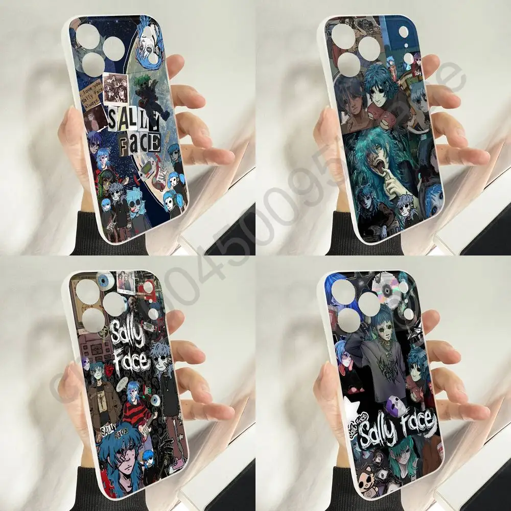 

Cartoon S-Sally Face SF Phone Case For iPhone 11,16,15,14,13,17,12,Plus,E,Air,Mini,Pro,Max Magnetic Magsafe Soft Cover