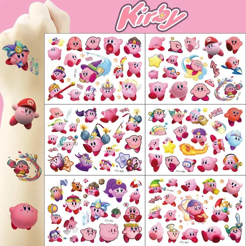 Kirby-Themenparty-Dekoration: Niedliche Aufkleber, Cartoon- und Anime-Merchandise, Sticker-Kunstbedarf, Geburtstagsgeschenke