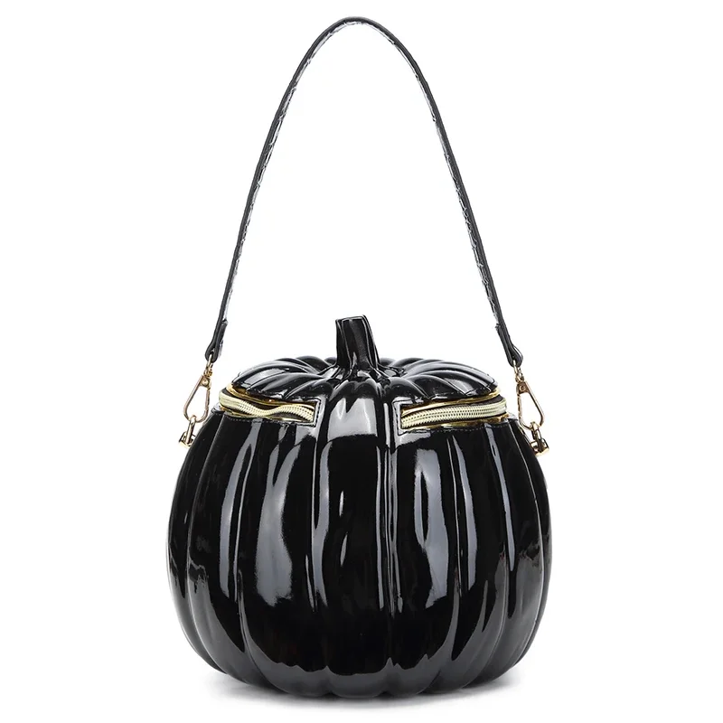 Fashion Halloween Pumpkin Shape Women PVC Shoulder Bag High Quality Crossbody Bags for Women Casual New Handbags Messenger Bag