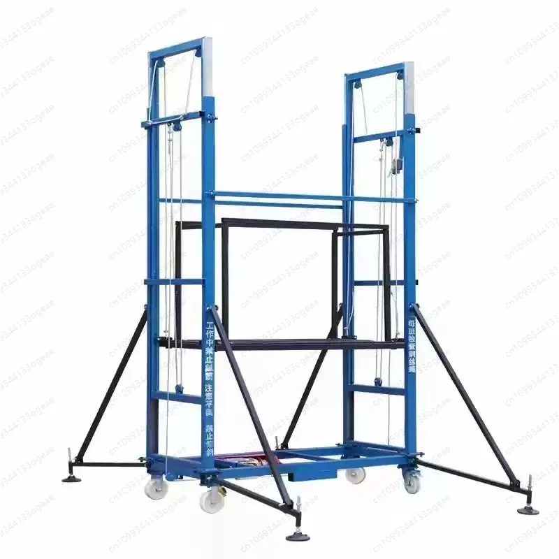 New mobile lifting platform electric scaffolding indoor outdoor decoration high-altitude work site folding disassembling