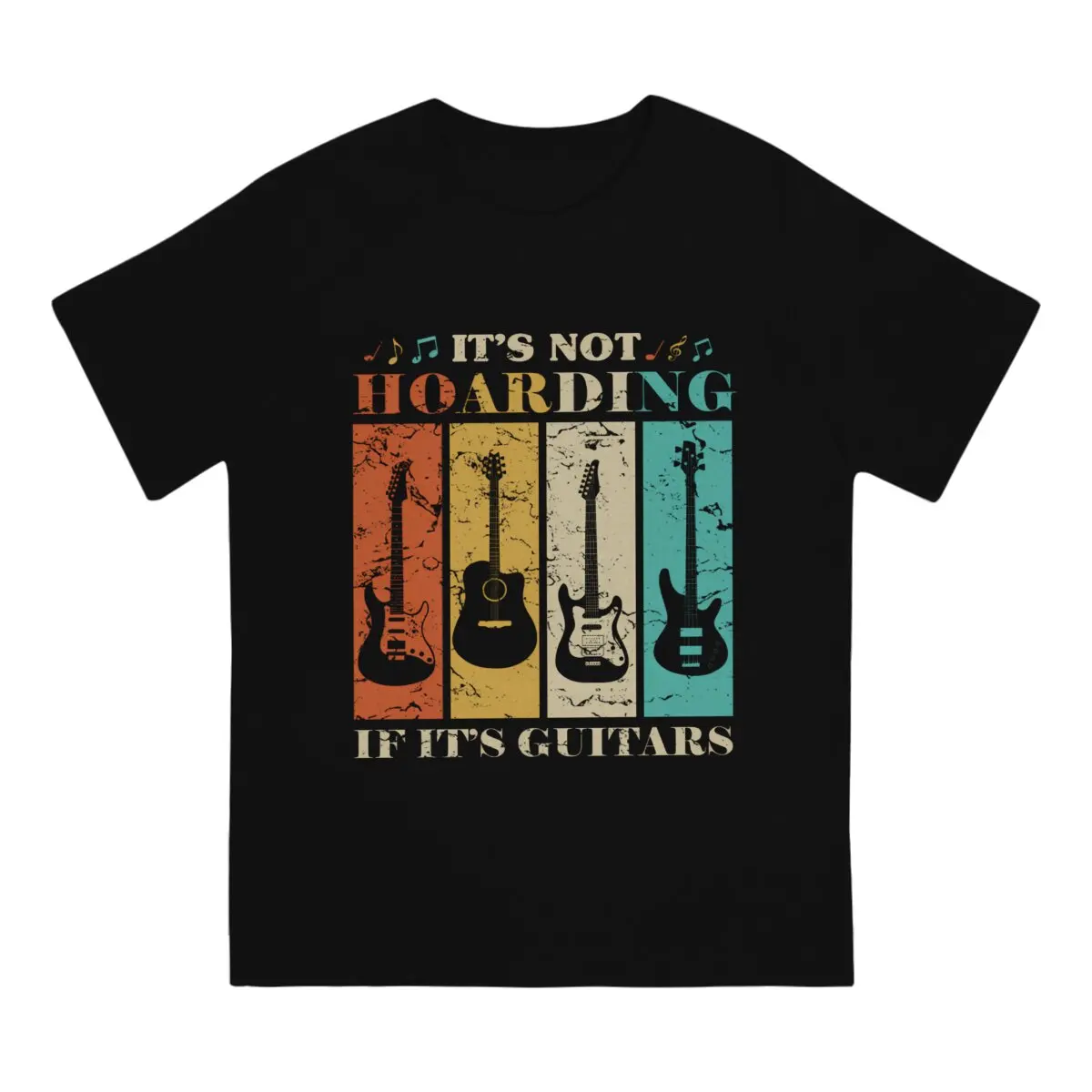 Hoarding Man's TShirt Guitar Rock O Neck Tops T Shirt Funny Birthday Gifts