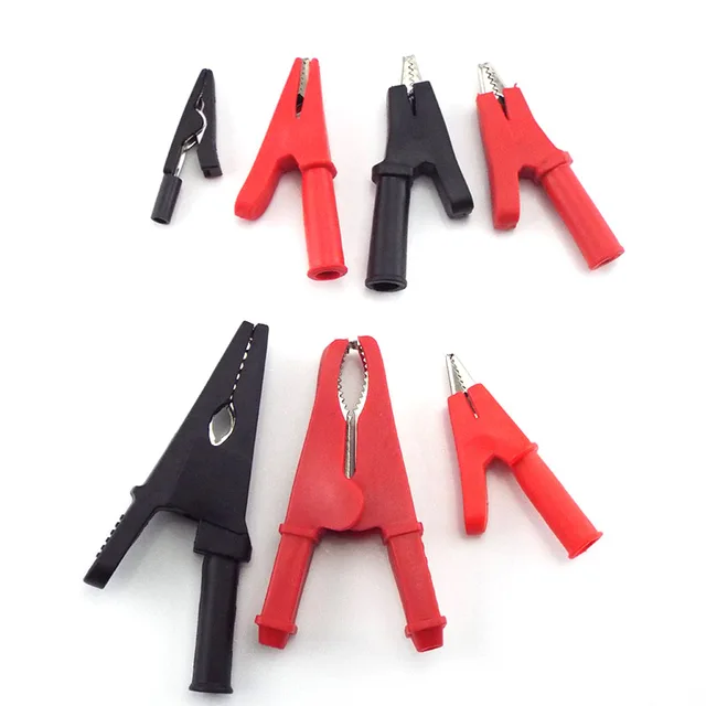 10A 50A Zacisk krokodylkowy aligatora Przewód pomiarowy sondy Adapter akumulatora Multimetr Długopis Sonda żeńska do wtyczki bananowej 2 mm 4 mm Klips kablowy
