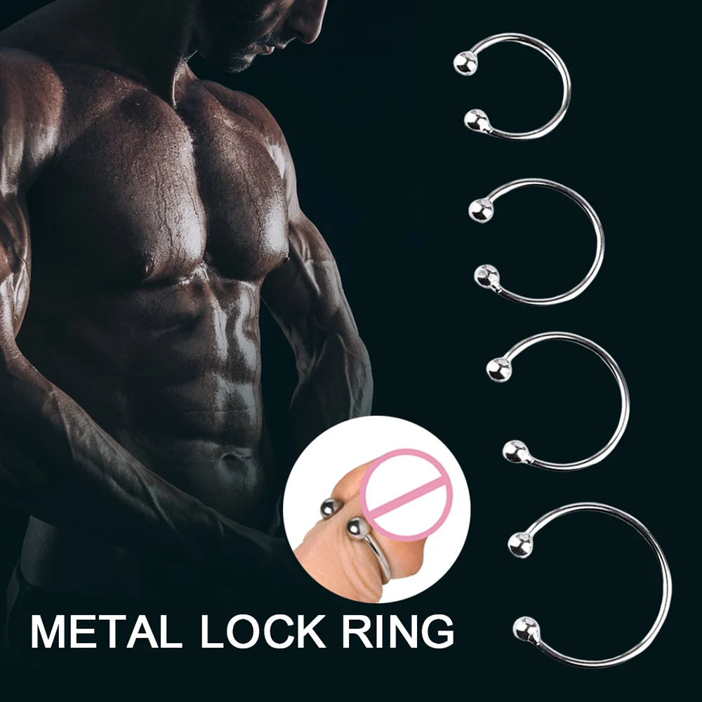 Metal Penis Ring Stimulating Sex Toy For Men Dick Ring Delay Ejaculation Durable Semen Lock Ring Reusable Lasting Ring Sex Shop