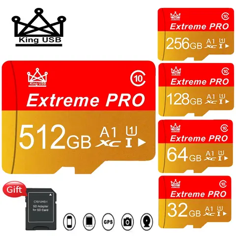 Quick Transfer Durable Memory Card and Micro SD Card SD Cards TF Cards 32GB / 64GB / 256GB / 512GB for Security Camera CCTV