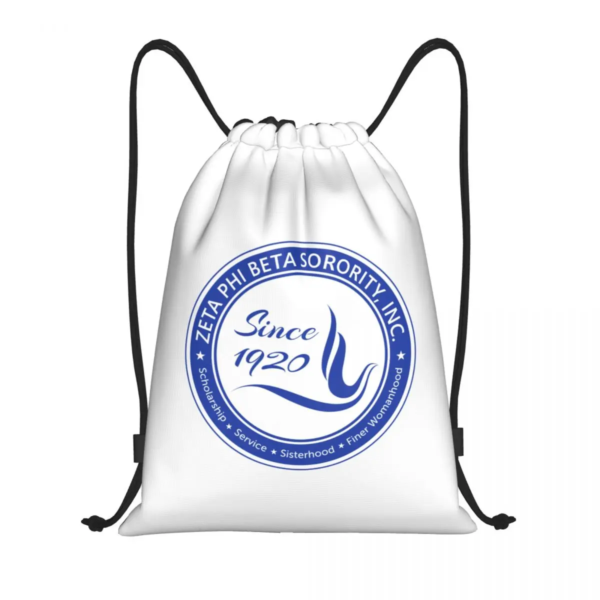 

Zeta Phi Beta Drawstring Bags Men Women Portable Sports Gym Sackpack Shopping Storage Backpacks