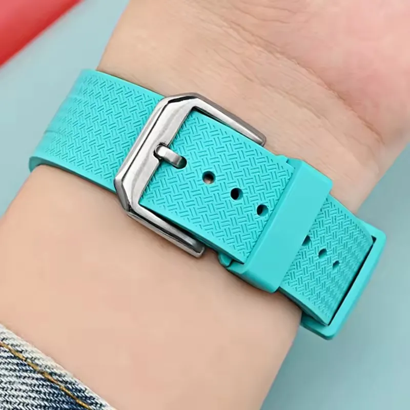 Ремешок из фторкаучука 9 мм для Citizen NJ0150 NJ0151 0158, быстросъемная пряжка, мужские мягкие FKM спортивные водонепроницаемые сменные ремешки для часов