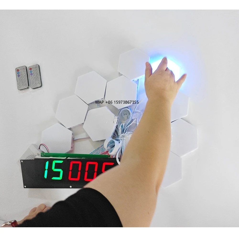 놀이공원 타이머 인터랙티브 보드 운동 반응 빠른 챌린지 LED 게임 반응 훈련 라이트