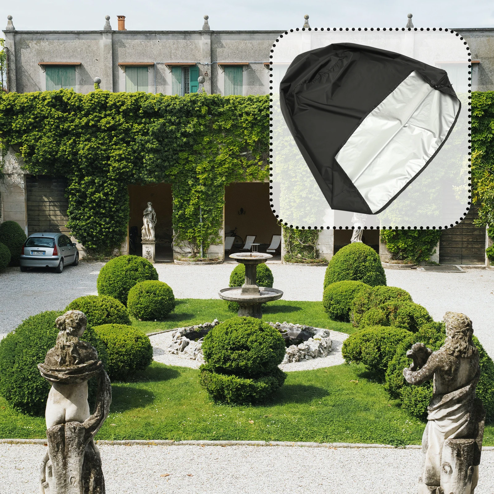 

Waterproof Fountain Oxford Cloth Durable Outdoor Garden Protective For Statue Dust Rain Uv Protection Weather Resistant
