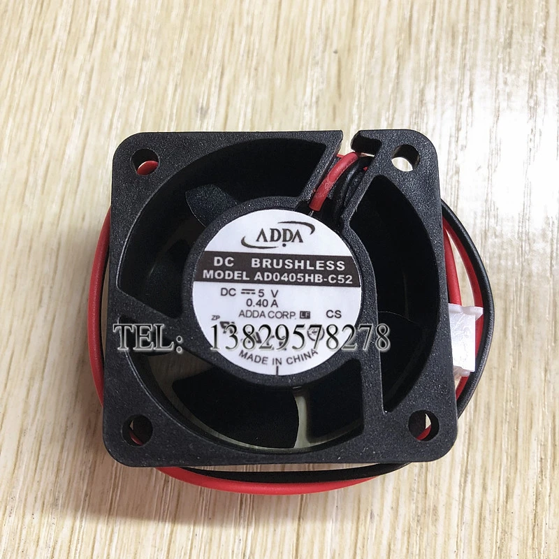 

ADDA AD0405HB-C52 DC 5V 0.40A 40x40x20mm 2-Wire Server Cooling Fan