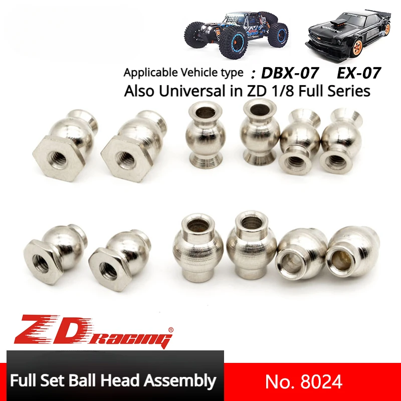 ZD Racing DBX07 EX07 1/7 RC Car Parts 8024 Full Set of Ball Head Assembly Is Also Common To All ZD 1/8 Models