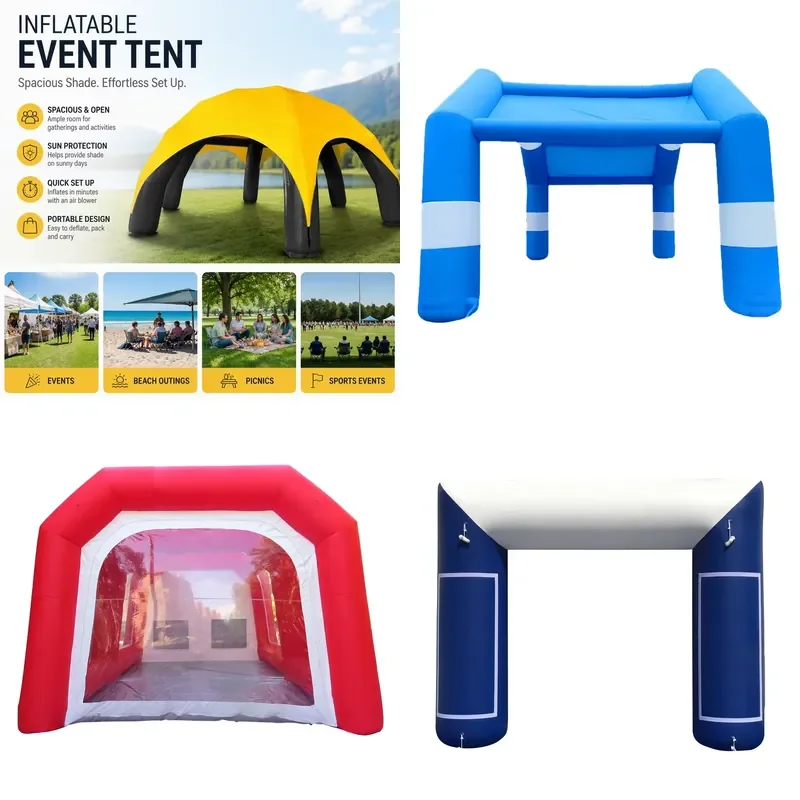 for Advertising Promotion Eco Friendly Inflatable Tent Customizable Logo Screen Printing PVC Oxford Cloth