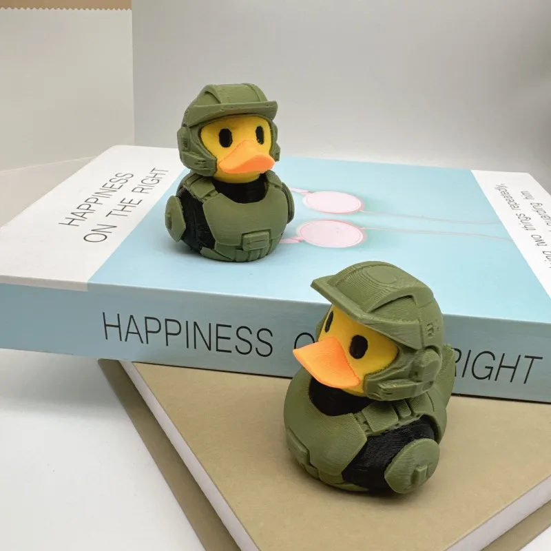 

1 New 3D Print, Army Green Duckling Animal Plastic Statue Small Ornaments, Home Living Room TV Cabinet Desktop Decoration Access