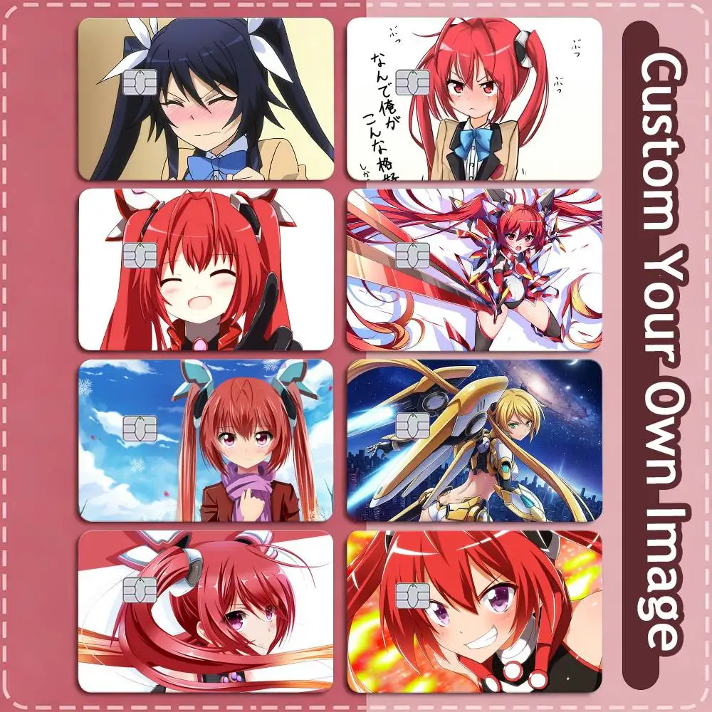 Twin Tail Battleground  Credit Card HD Stickers Small Chip Waterproof Sticker Game Card Decal Gift