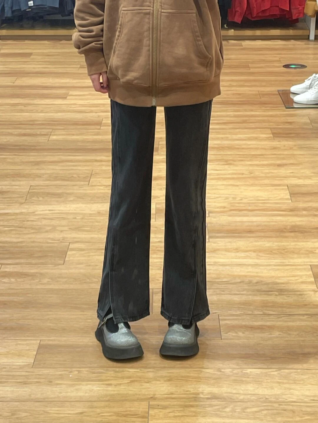 

High Waist Straight Leg Jeans Women's Loose plus Size Slimming Skinny Wide Leg Pants Spring Autumn Black Grey Denim Jeans