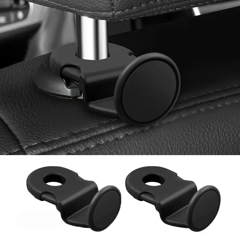 Car Back Seat Hook Durable ABS Rear Headrest Hanger Hidden Organizer Storage For Grocery Bags Car Interior Accessories