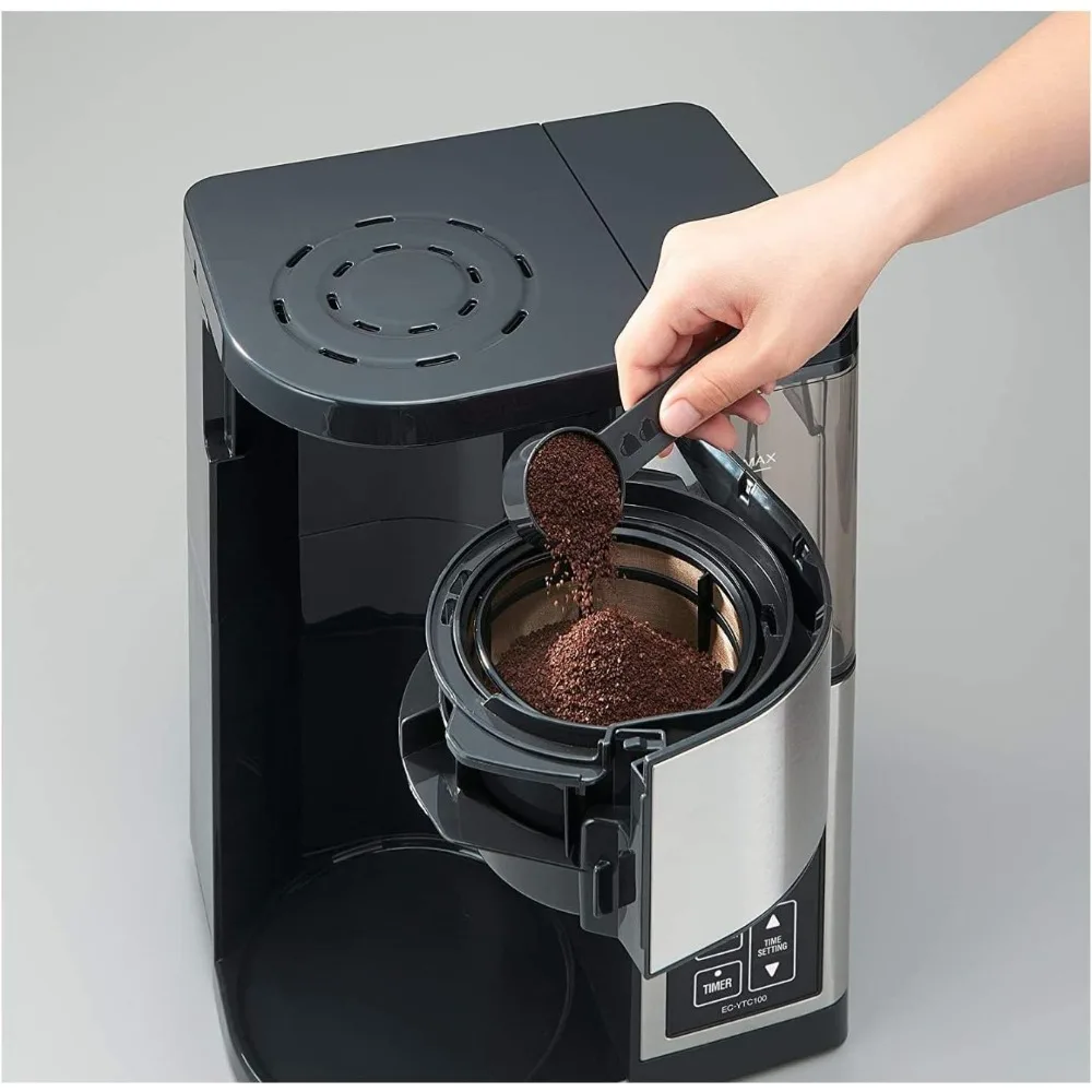 Coffee Machine for 10- Cup, Reusable and Washable, The Removable Water Tank, Coffee Makers