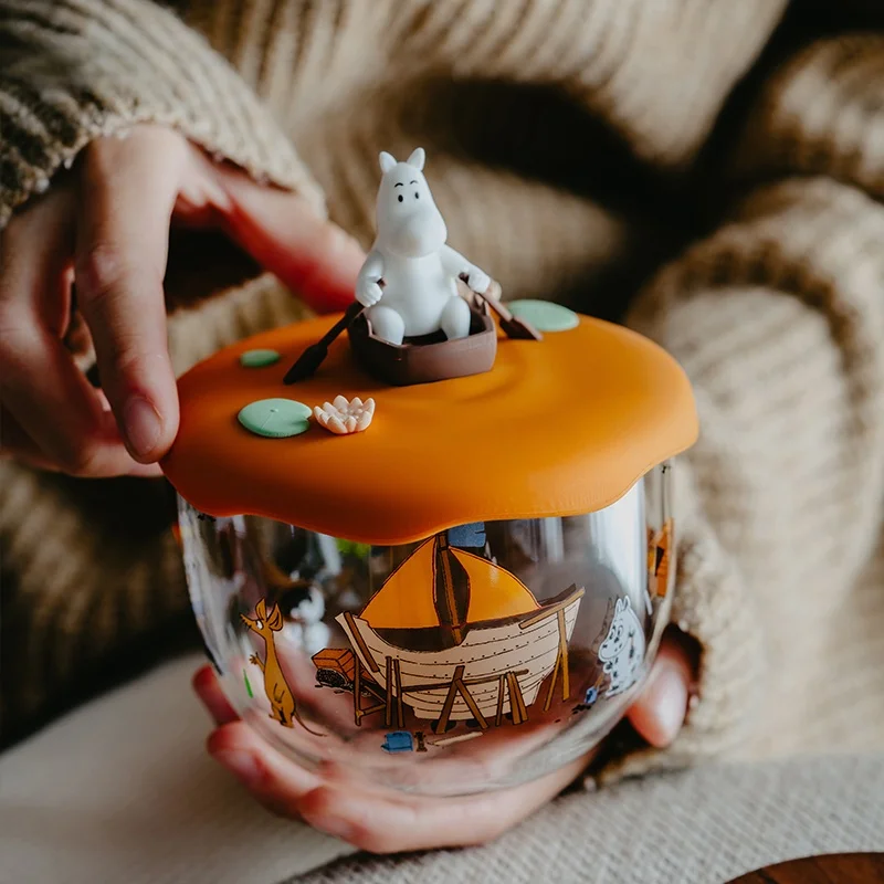 

Кружка Mumino из высокопрочного боросиликатного стекла, большая термостойкая кофейная чашка, кружка для завтрака в скандинавском стиле, круглая форма