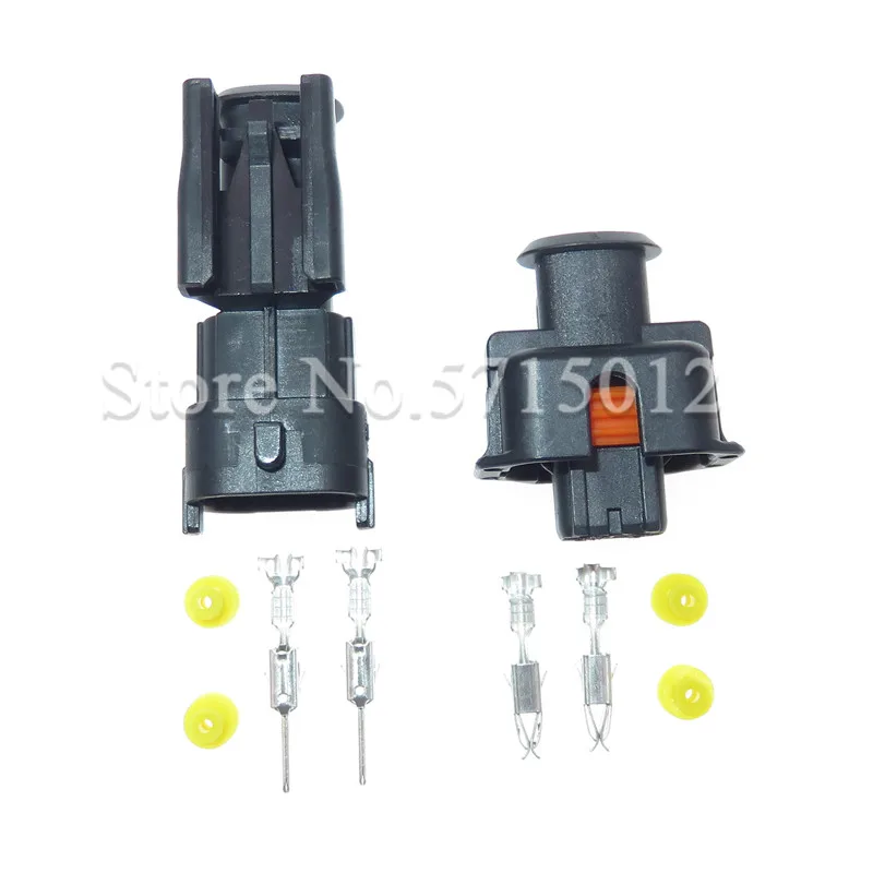 2 Hole 1928403874 1928404226 Diesel Fuel Common Rail Injector Plug Crankshaft Sensor Socket For Bosch Ford Renault