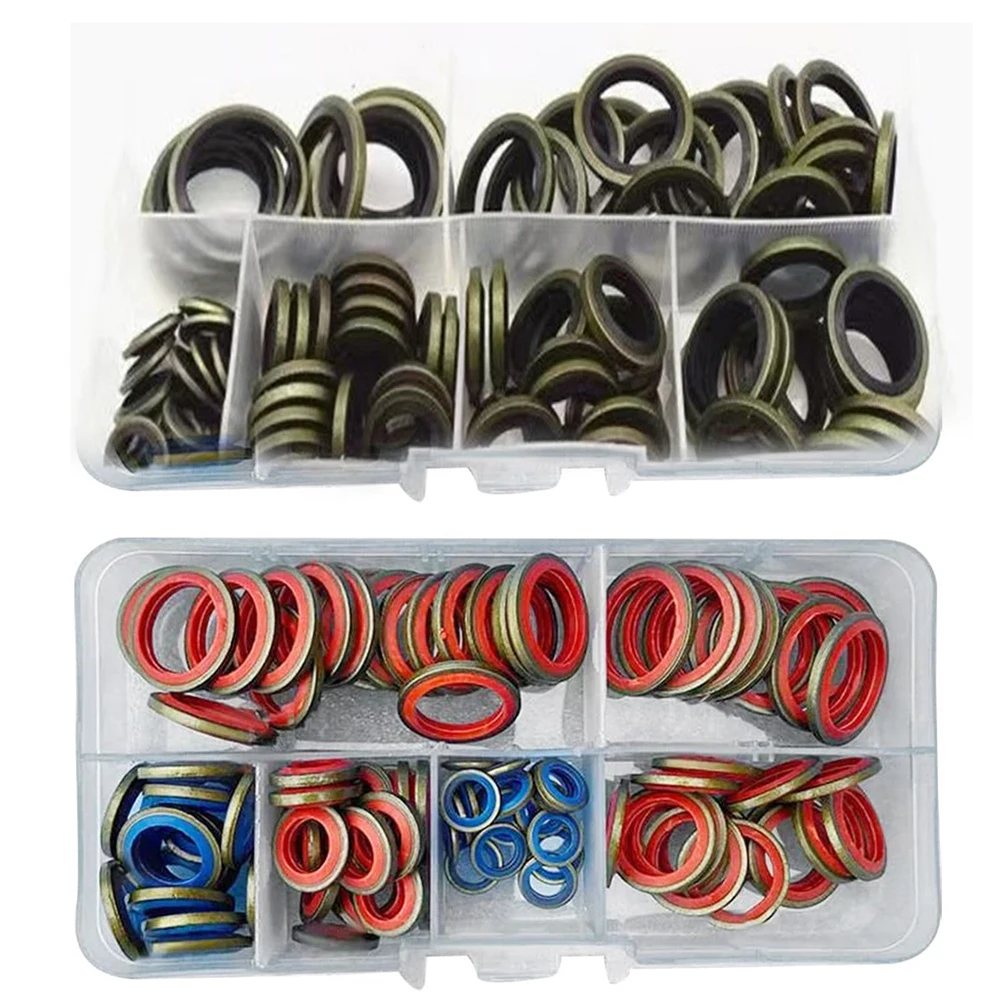 100/ 245pcs Assorted Sealing Gasket Set Silicone Rubber O-Ring Assortment Kits Combination Gasket Repair Tool