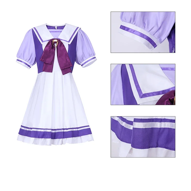

Костюм для косплея Pretty Derby: Аниме-костюм Uma Musume Tres Magical Academy, платье с матросским воротником, милая школьная форма, костюм на Хэллоуин