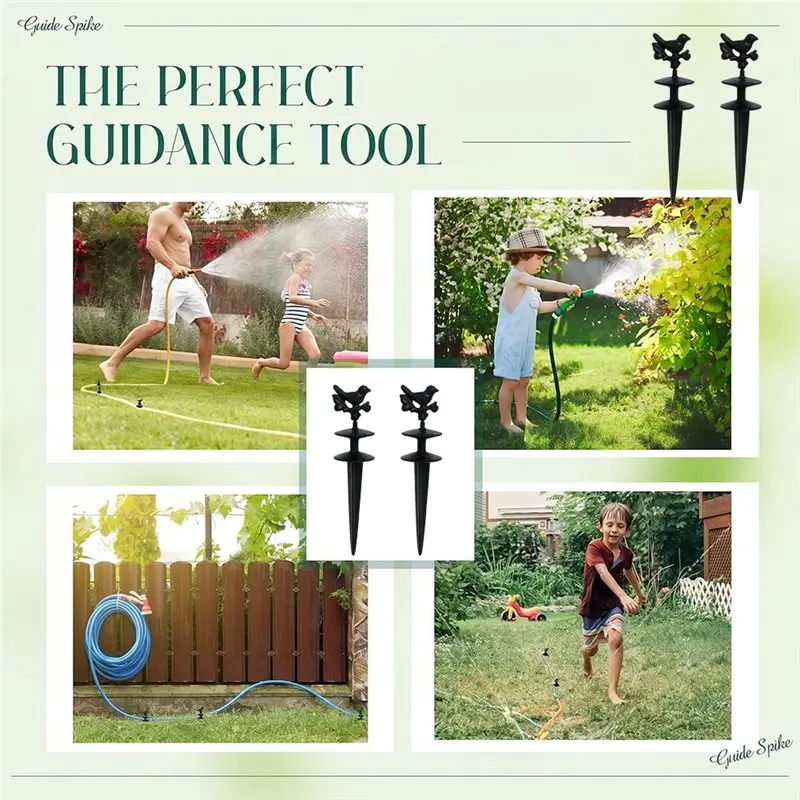 CHCH Garden Hose Guide Spike Decorative Garden Stakes Protector Keeps Flower Beds Plant Yard Lawn