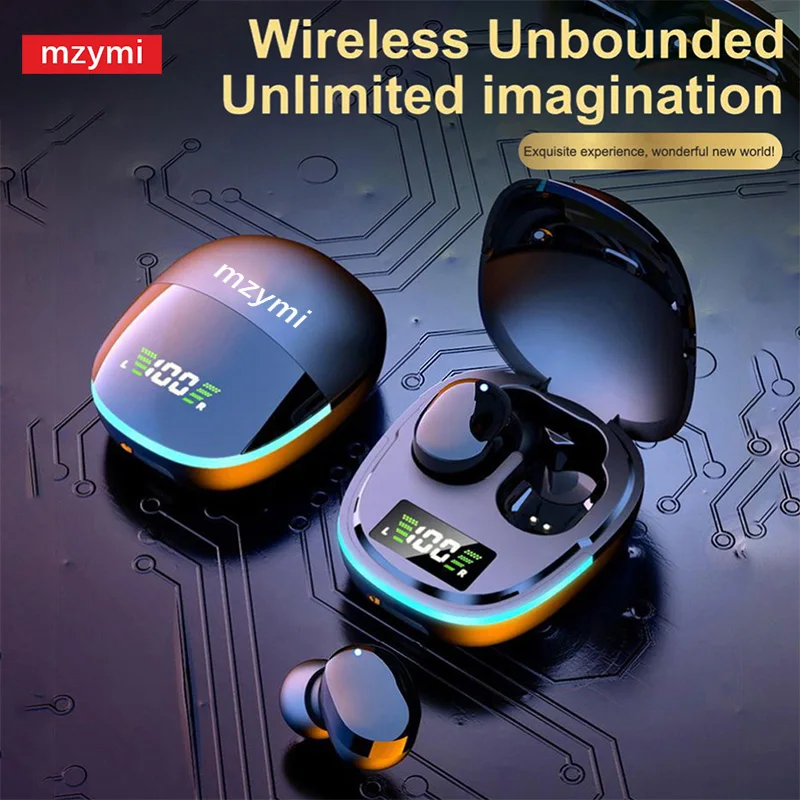 mzymi G9S TWS Bluetooth наушники спортивные наушники с сенсорным управлением HiFi стереозвук водонепроницаемая игровая гарнитура-вкладыш с микрофоном