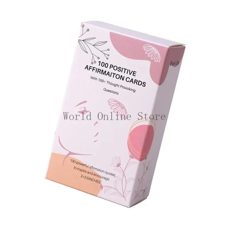 

100 Sheets Daily Affirmations Cards Positive Affirmations Cards Morandi Color Inspirational Cards for Women 87HC