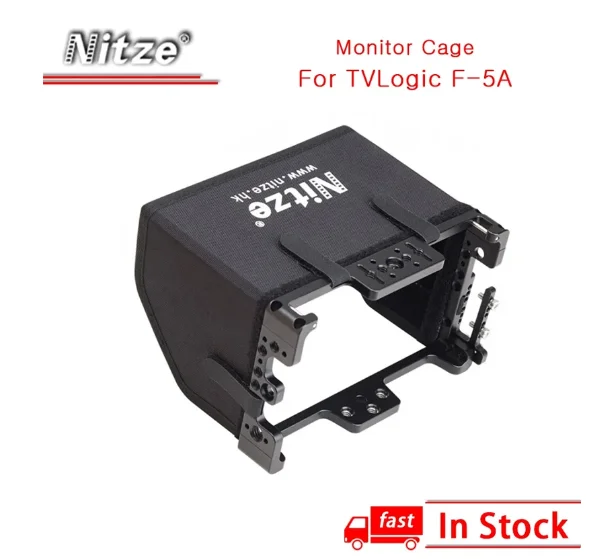 

Nitze Monitor Cage Kit for TVLogic F-5A 5.5" with HDMI Cable Clamp, LS5-C Sunhood, N54-G1 Monitor Holder Mount - F5A-KIT