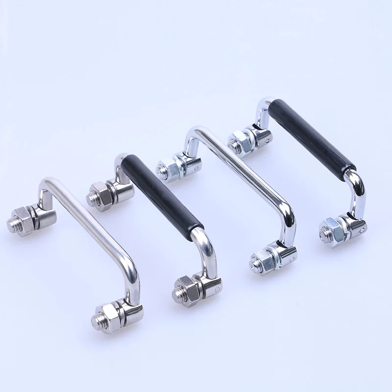 Stainless Steel Industrial Handle U-Shape Folding Toolbox Suitcases Equipment Distribution Box Cabinet Knob Hardware 90-150mm